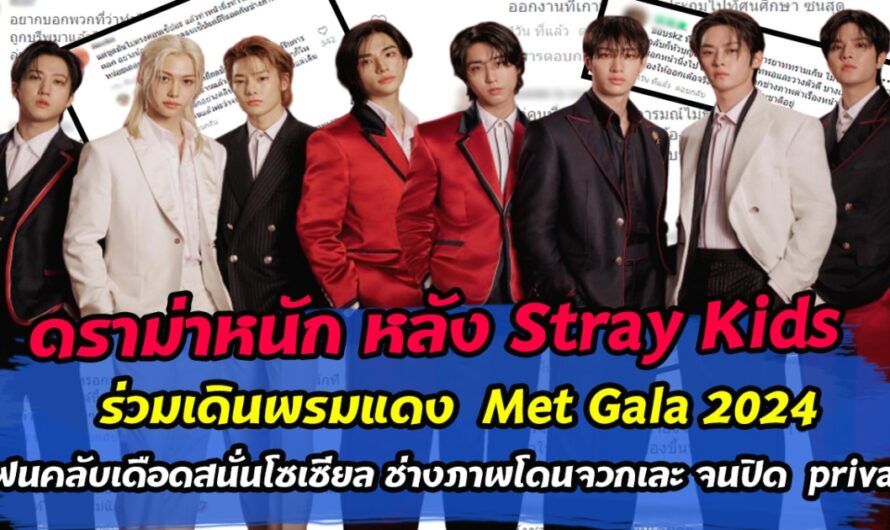 ดราม่าหนัก หลัง Stray Kids ร่วมเดินพรมแดง Met Gala 2024 เจอช่างภาพเหยียดพูดจาเยาะเย้ย ทำเอาแฟนคลับเดือดสนั่นโซเซียล