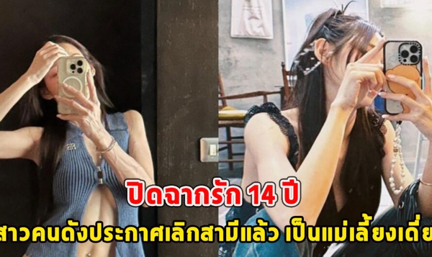 ปิดฉากรัก 14 ปี สาวคนดังประกาศเลิกสามีแล้ว เป็นแม่เลี้ยงเดี่ยว