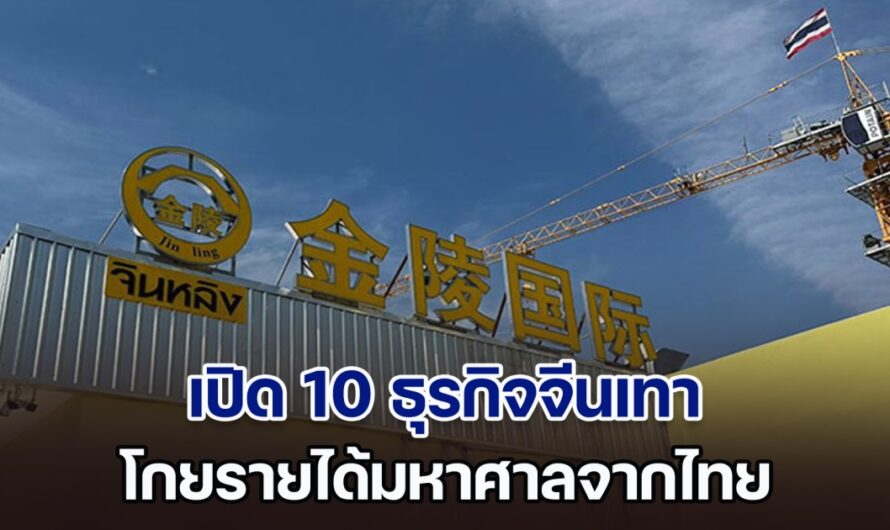 เพจดังเปิด 10 ธุรกิจจีนเทา โกยรายได้มหาศาลจากไทย