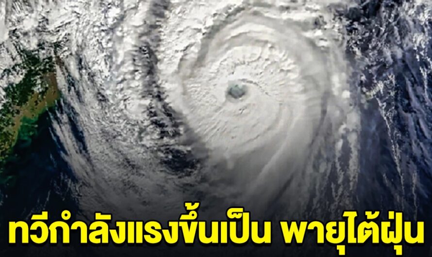 ประกาศ พายุยางิ ทวีกำลังแรงขึ้น เป็นพายุไต้ฝุ่นแล้ว พื้นที่ต่อไปนี้เตรียมรับมือ